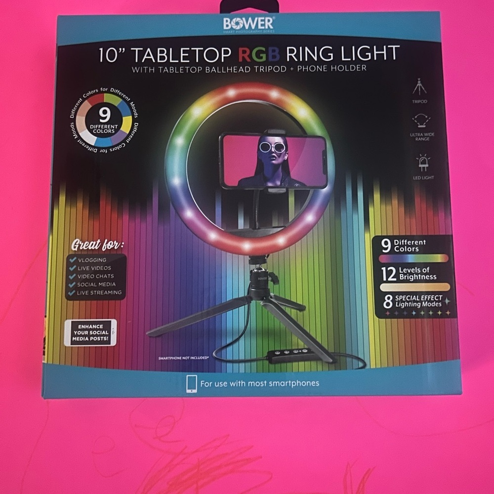 10" Tabletop RGB Ring Light‎